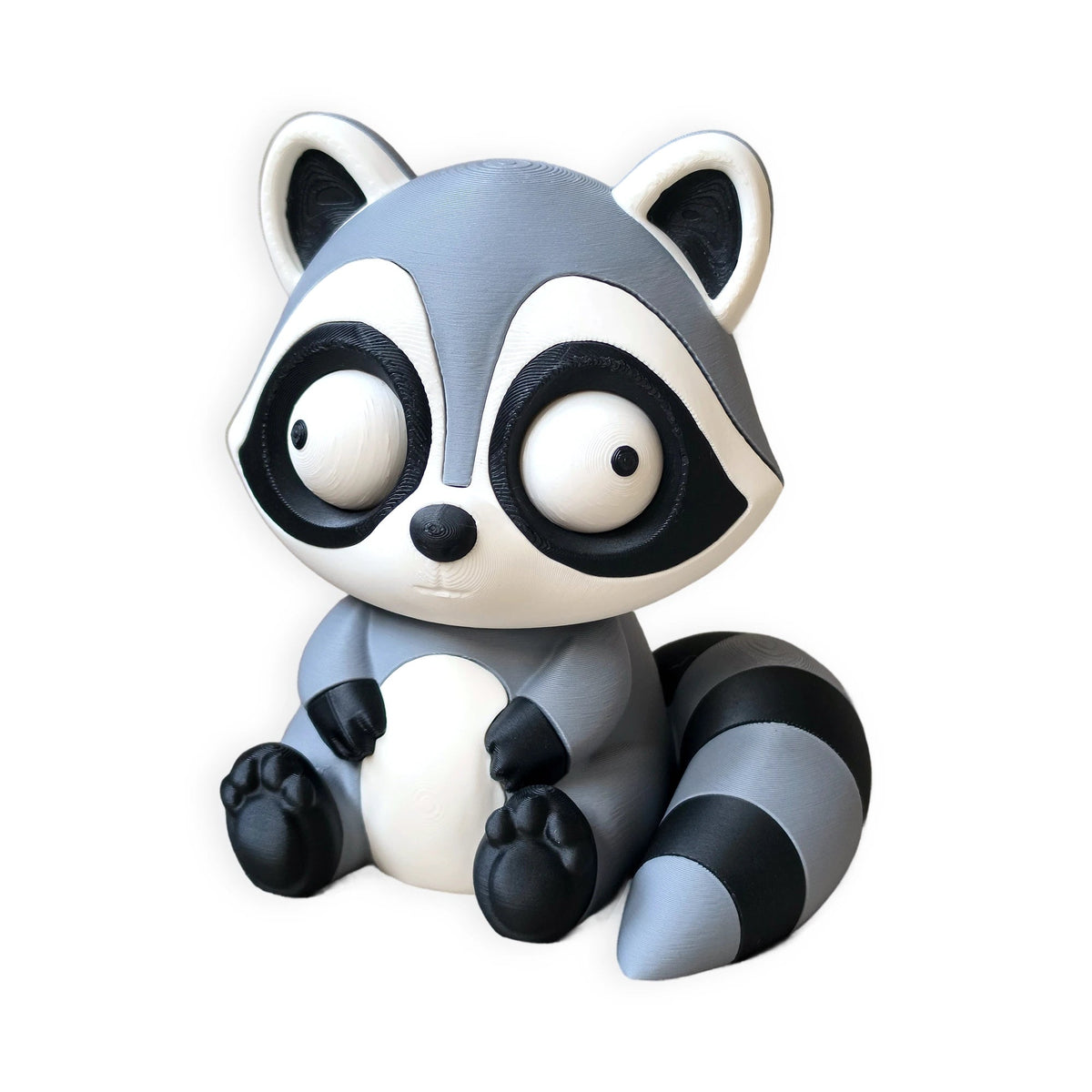 Goofy Raccoon – Moving Eyes – view 3 – Way2Cute.co.uk