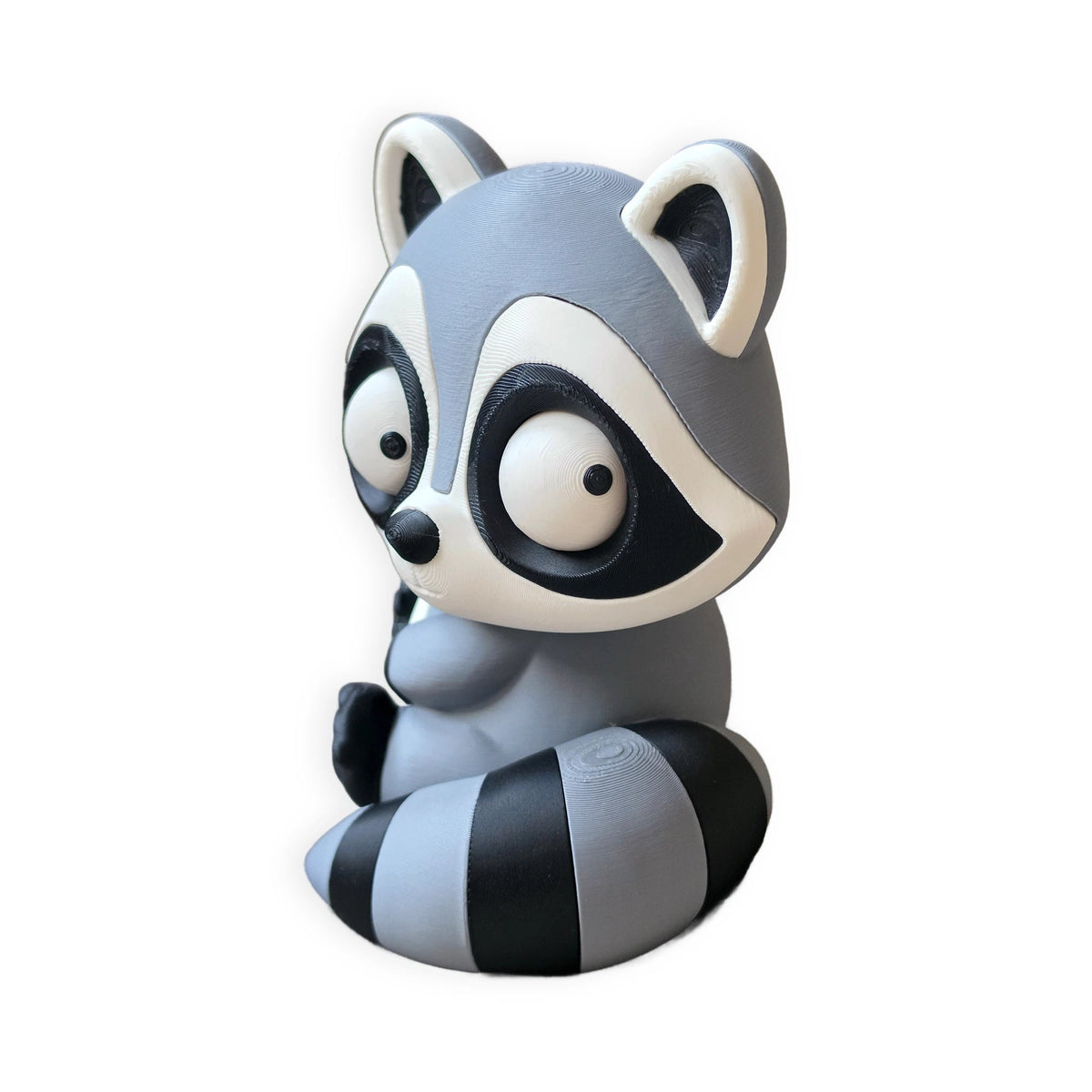 Goofy Raccoon – Moving Eyes – view 5 – Way2Cute.co.uk