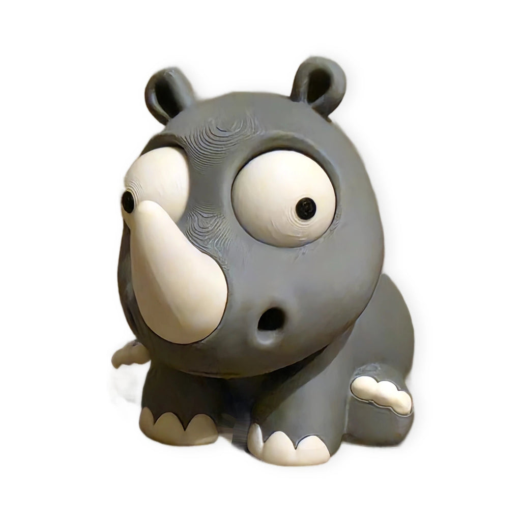 Goofy Rhino – Moving Eyes – view 1 – Way2Cute.co.uk