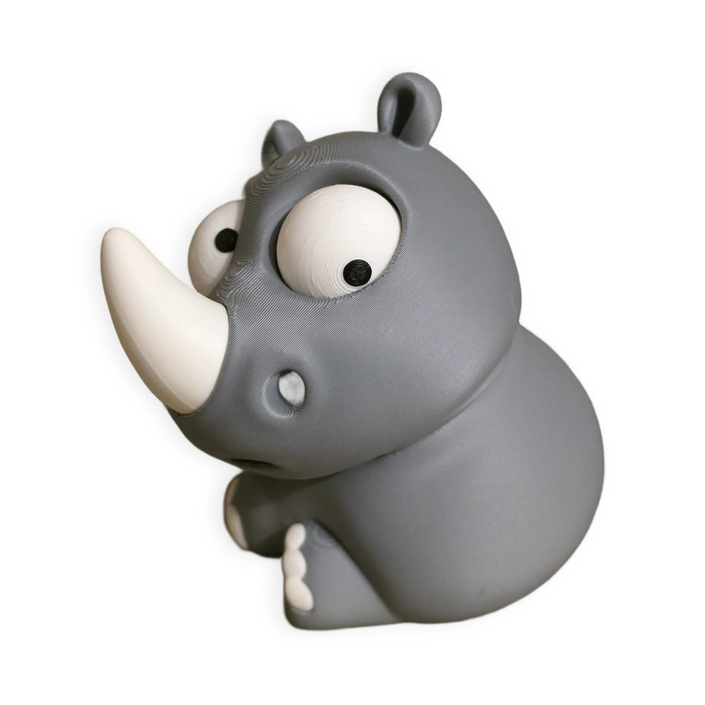 Goofy Rhino – Moving Eyes – view 4 – Way2Cute.co.uk