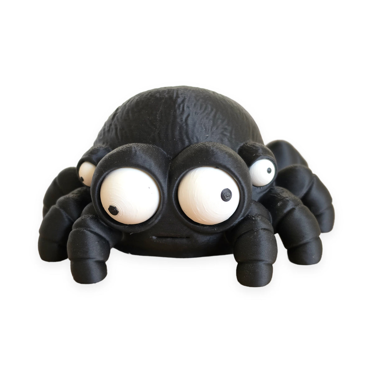 Goofy Spider – Moving Eyes – view 1 – Way2Cute.co.uk