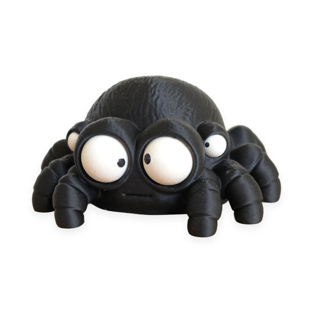Goofy Spider – Moving Eyes – view 2 – Way2Cute.co.uk