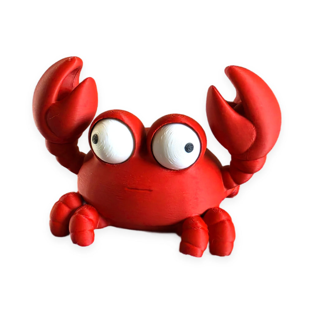 Goofy Crab – Moving Eyes – view 1 – Way2Cute.co.uk