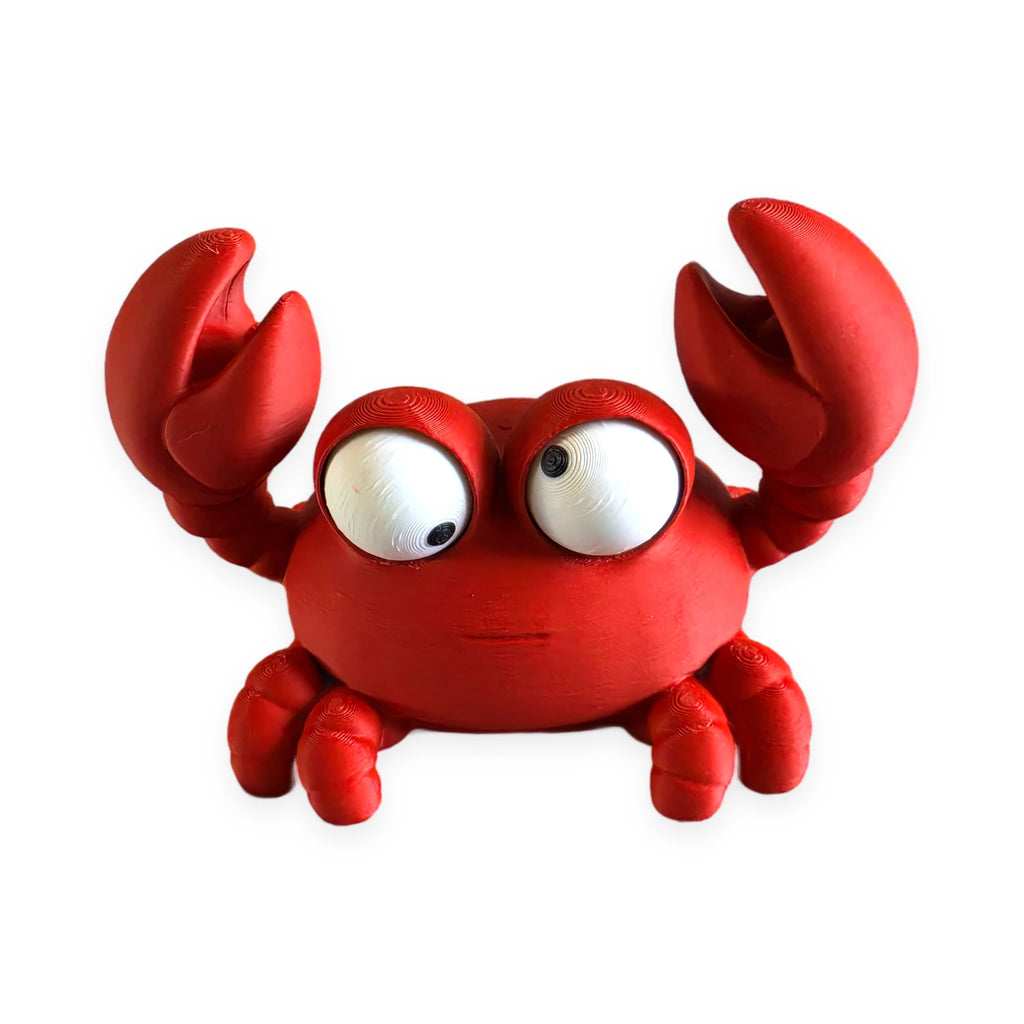 Goofy Crab – Moving Eyes – view 3 – Way2Cute.co.uk
