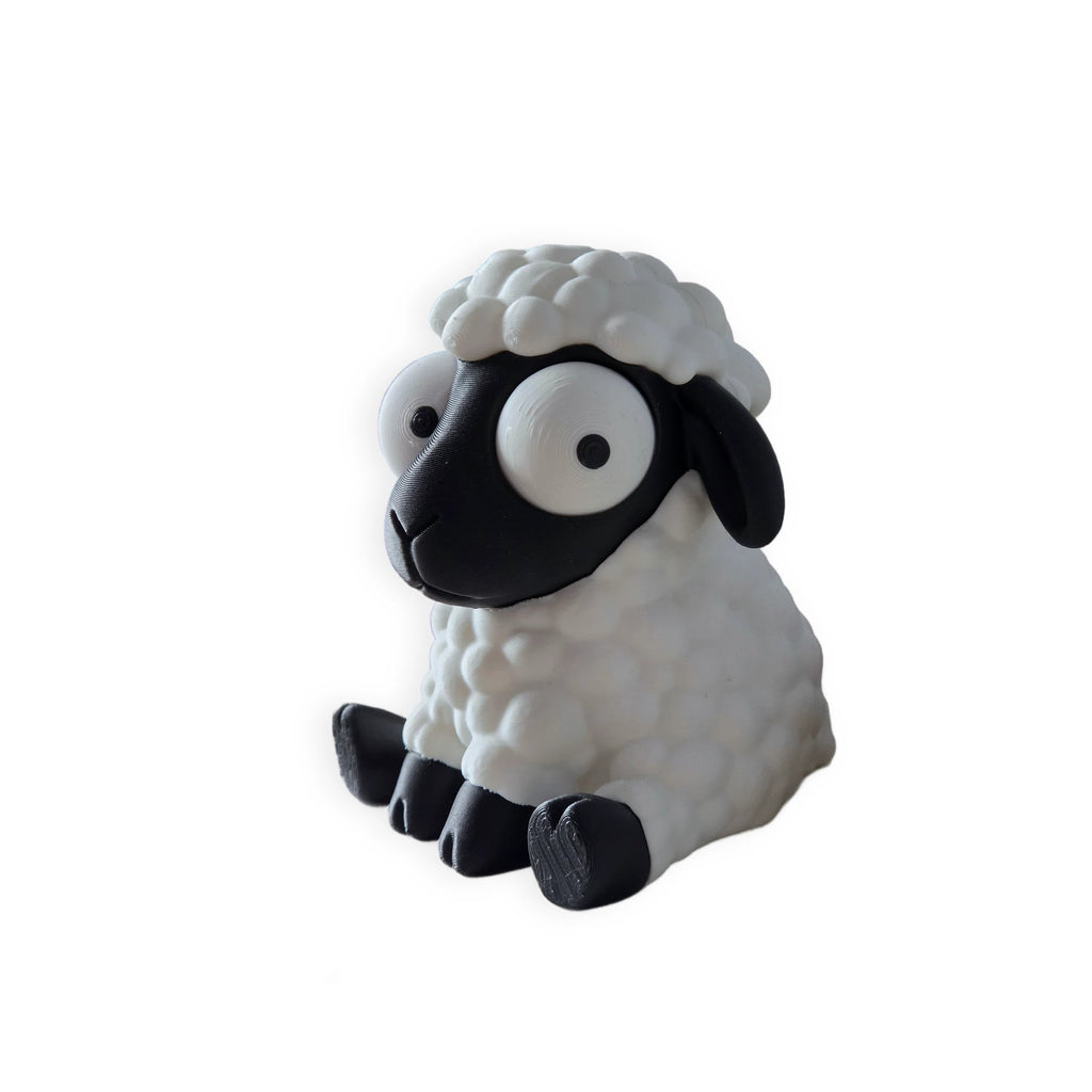 Goofy Sheep – Moving Eyes – view 1 – Way2Cute.co.uk
