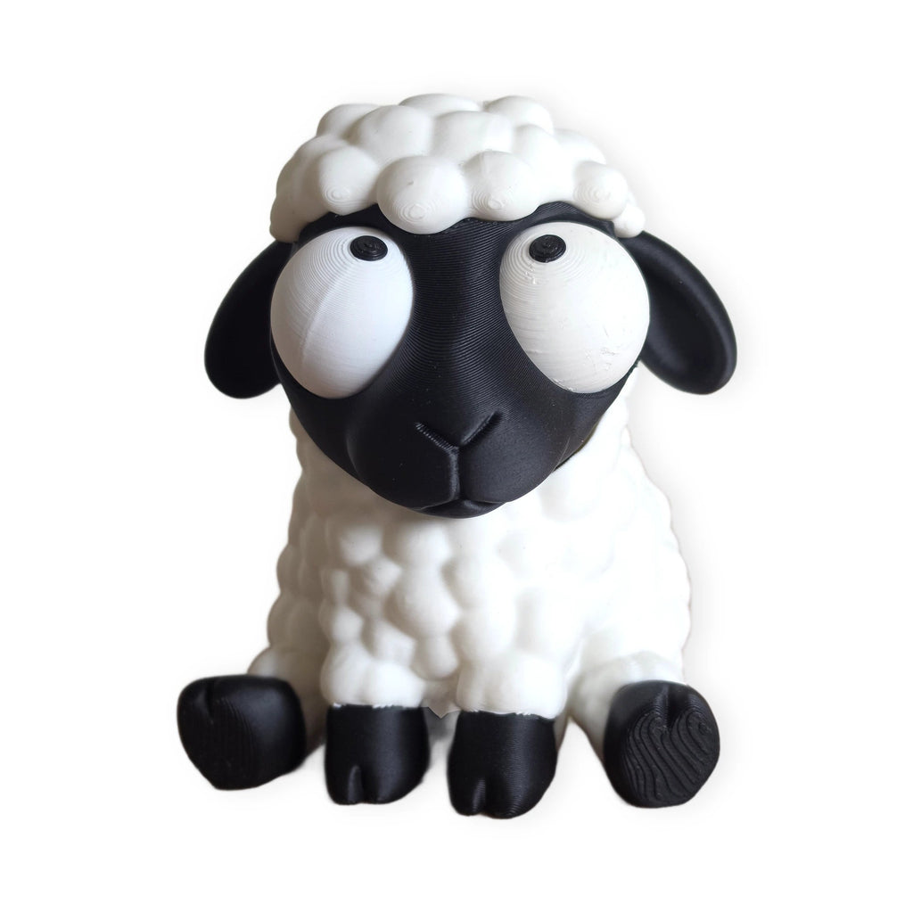 Goofy Sheep – Moving Eyes – view 4 – Way2Cute.co.uk