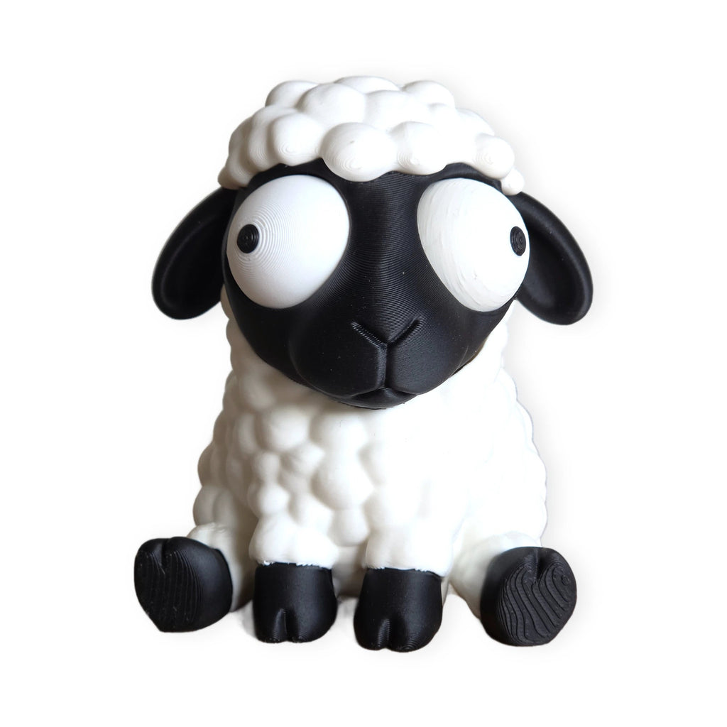 Goofy Sheep – Moving Eyes – view 5 – Way2Cute.co.uk