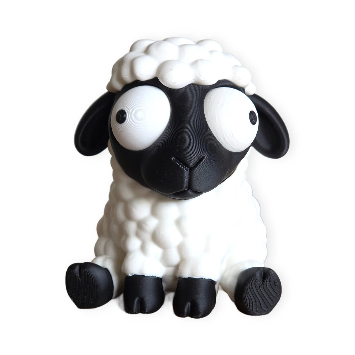 Goofy Sheep – Moving Eyes – view 5 – Way2Cute.co.uk