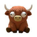 Goofy Highland Cow – Moving Eyes – view 1 – Way2Cute.co.uk