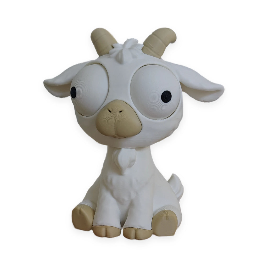 Goofy Goat – Moving Eyes – view 2 – Way2Cute.co.uk