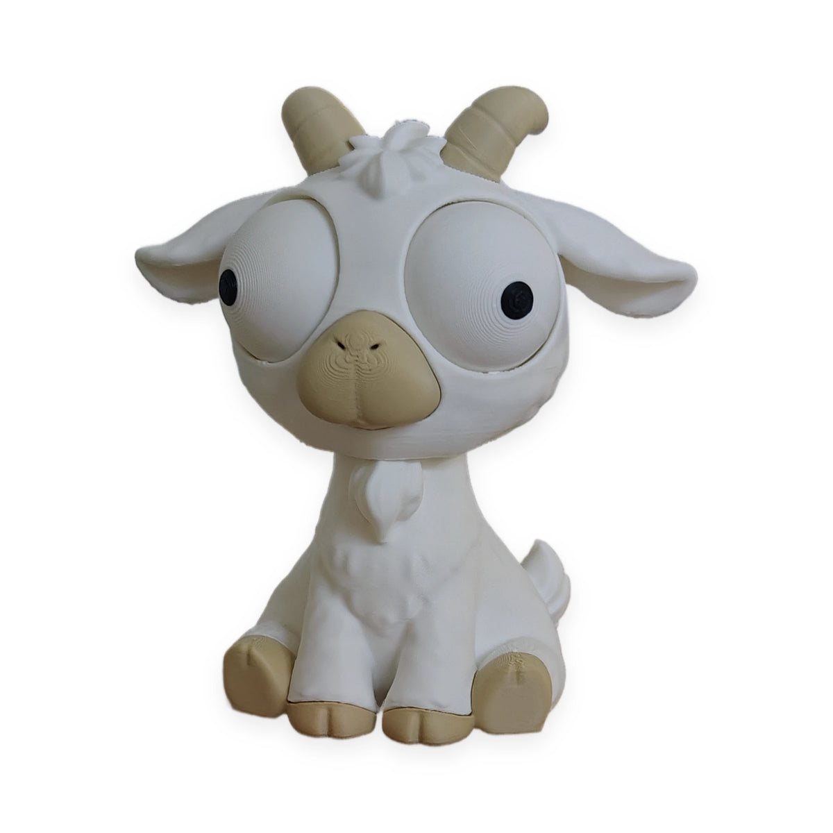 Goofy Goat – Moving Eyes – view 2 – Way2Cute.co.uk