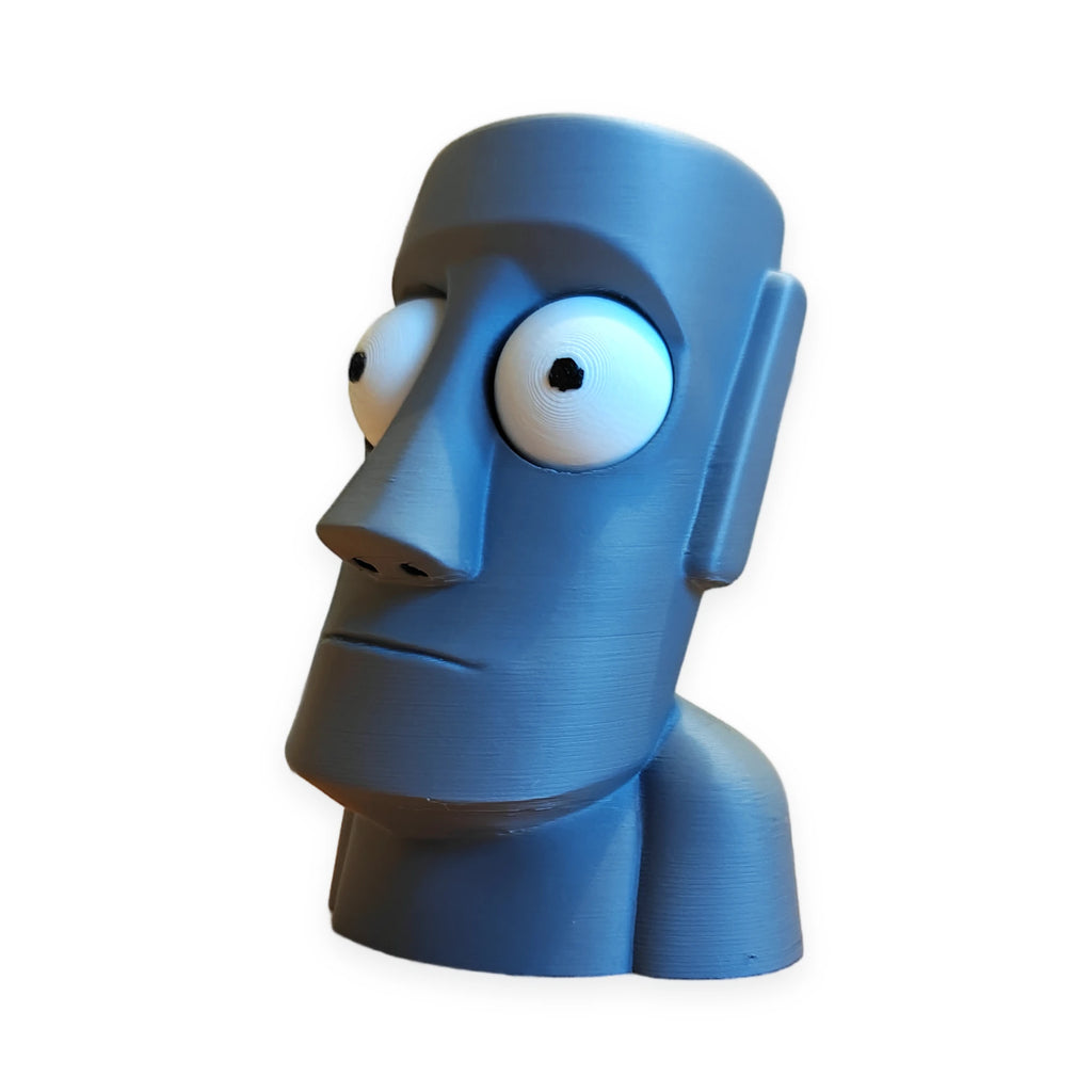 Goofy Moai – Moving Eyes – view 3 – Way2Cute.co.uk
