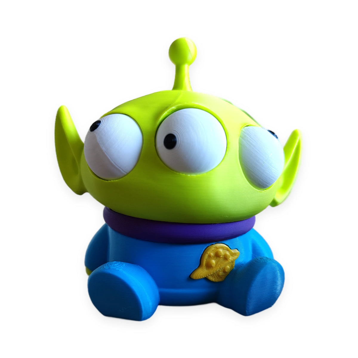 Goofy Alien – Moving Eyes – view 2 – Way2Cute.co.uk