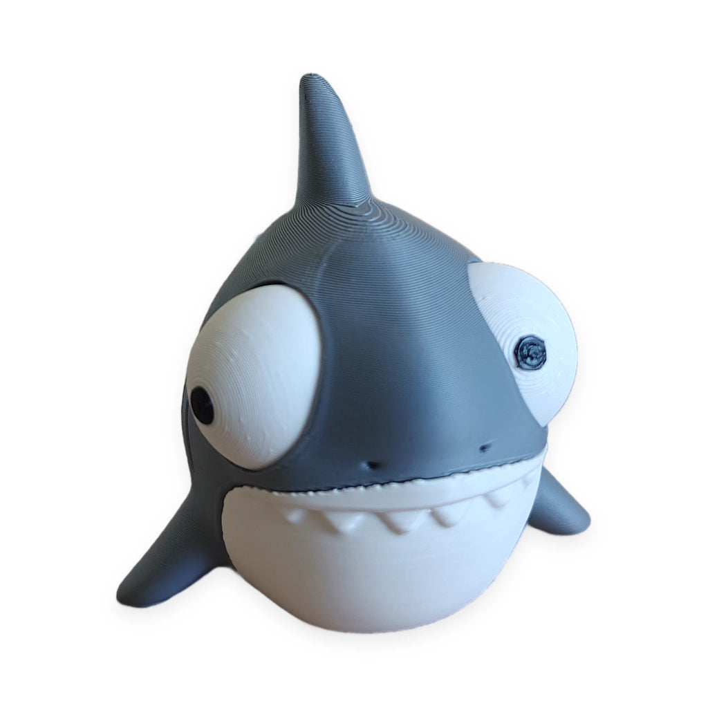Goofy Shark – Moving Eyes – view 1 – Way2Cute.co.uk