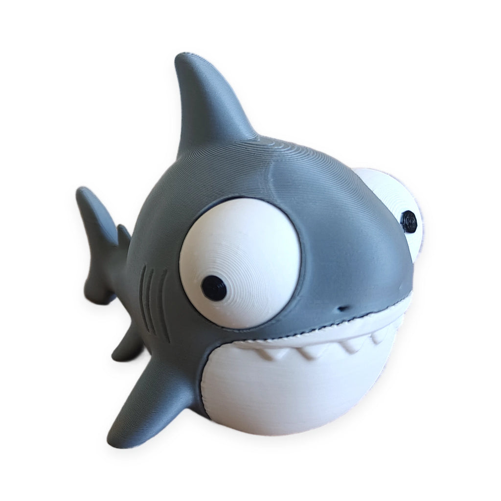 Goofy Shark – Moving Eyes – view 3 – Way2Cute.co.uk