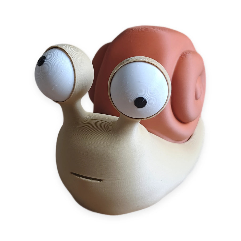 Goofy Snail – Moving Eyes – view 1 – Way2Cute.co.uk