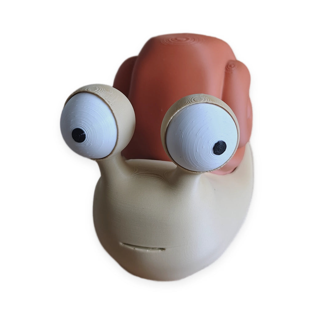 Goofy Snail – Moving Eyes – view 3 – Way2Cute.co.uk