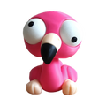 Goofy Flamingo – Moving Eyes – view 1 – Way2Cute.co.uk