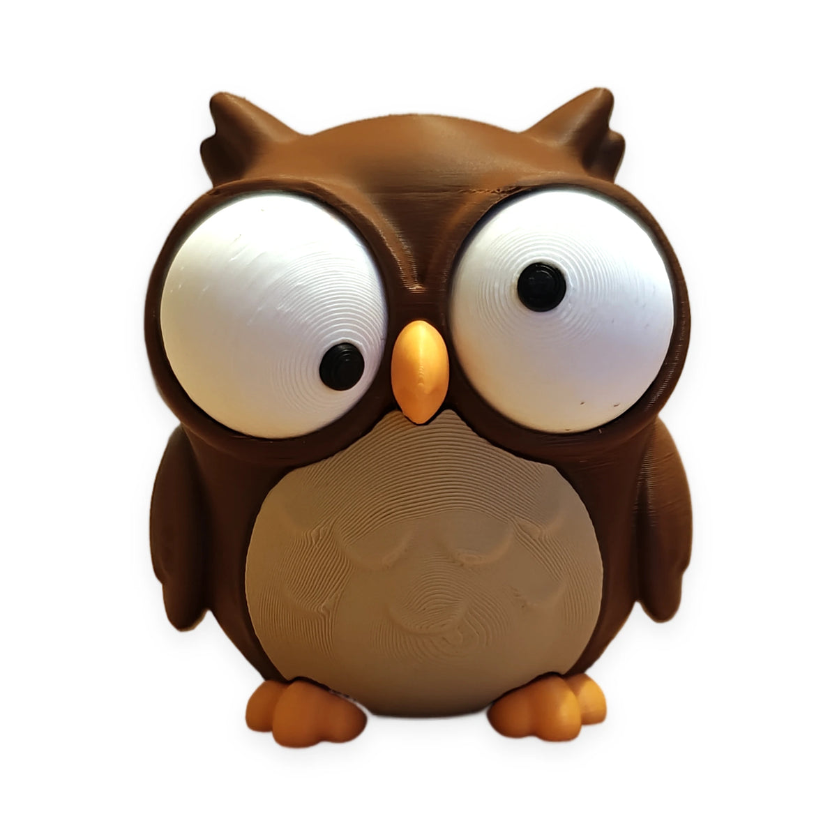 Goofy Owl – Moving Eyes – view 3 – Way2Cute.co.uk