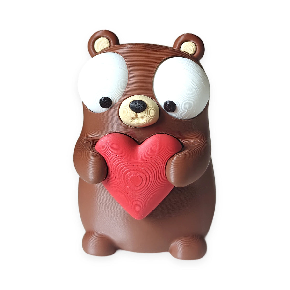 Goofy BEAR heart – Moving Eyes – view 5 – Way2Cute.co.uk