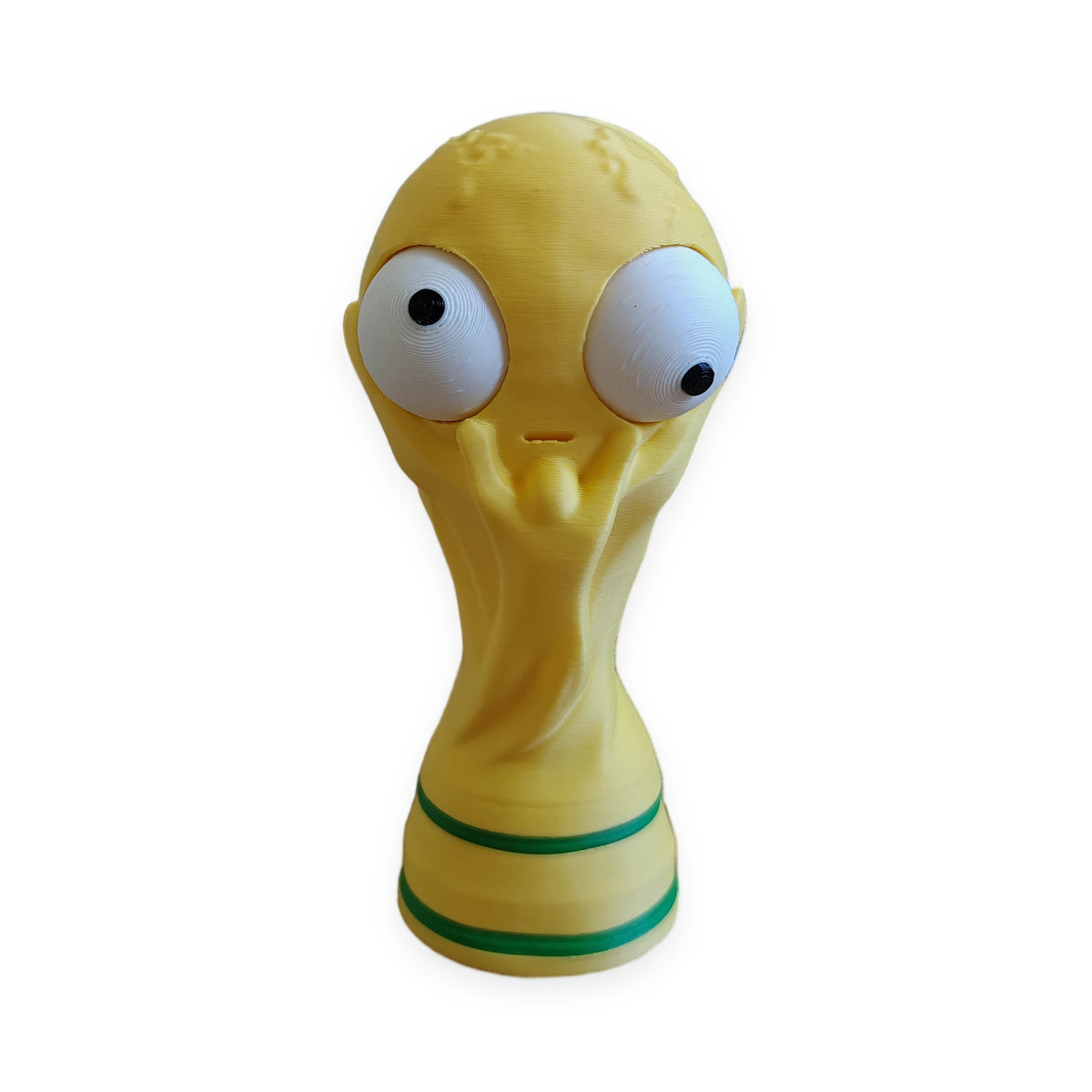 Goofy World Cup Trophy – Moving Eyes – view 3 – Way2Cute.co.uk