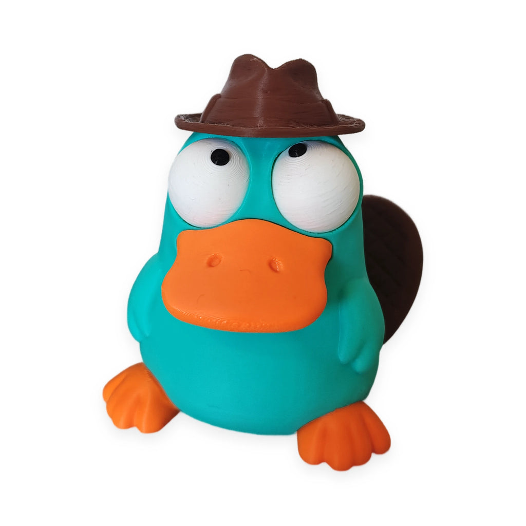 Goofy Platypus – Moving Eyes – view 1 – Way2Cute.co.uk