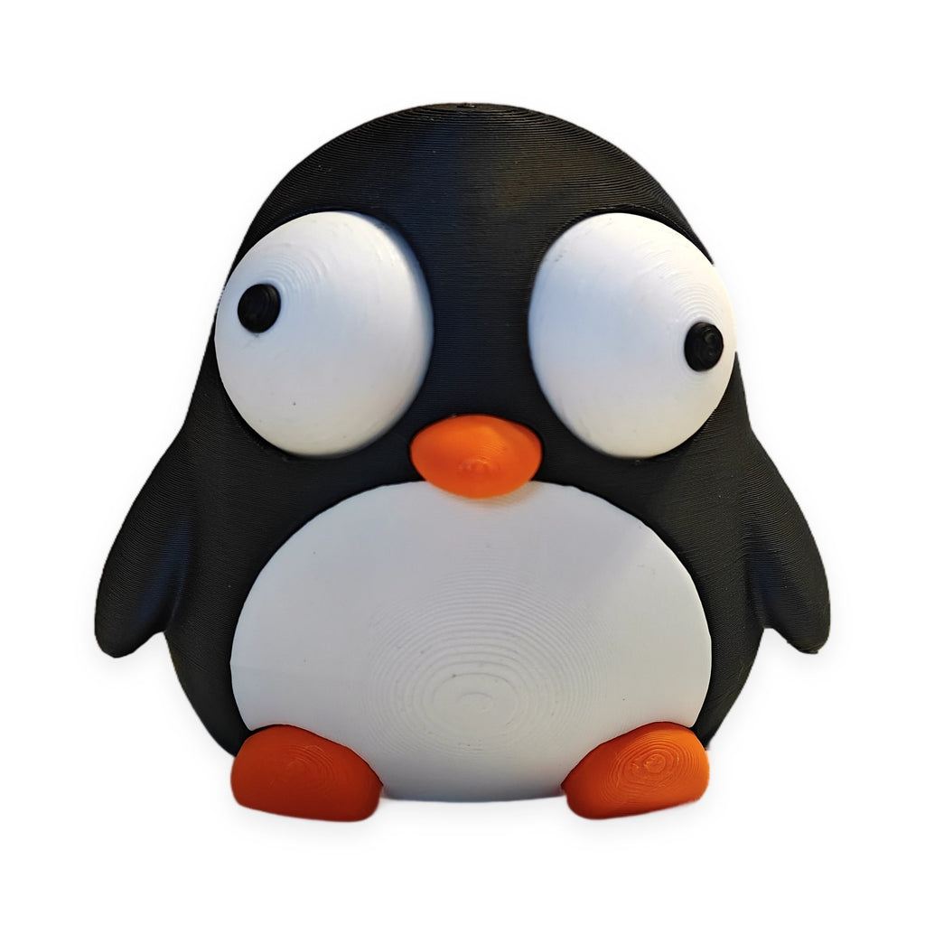Goofy Penguin – Moving Eyes – view 1 – Way2Cute.co.uk