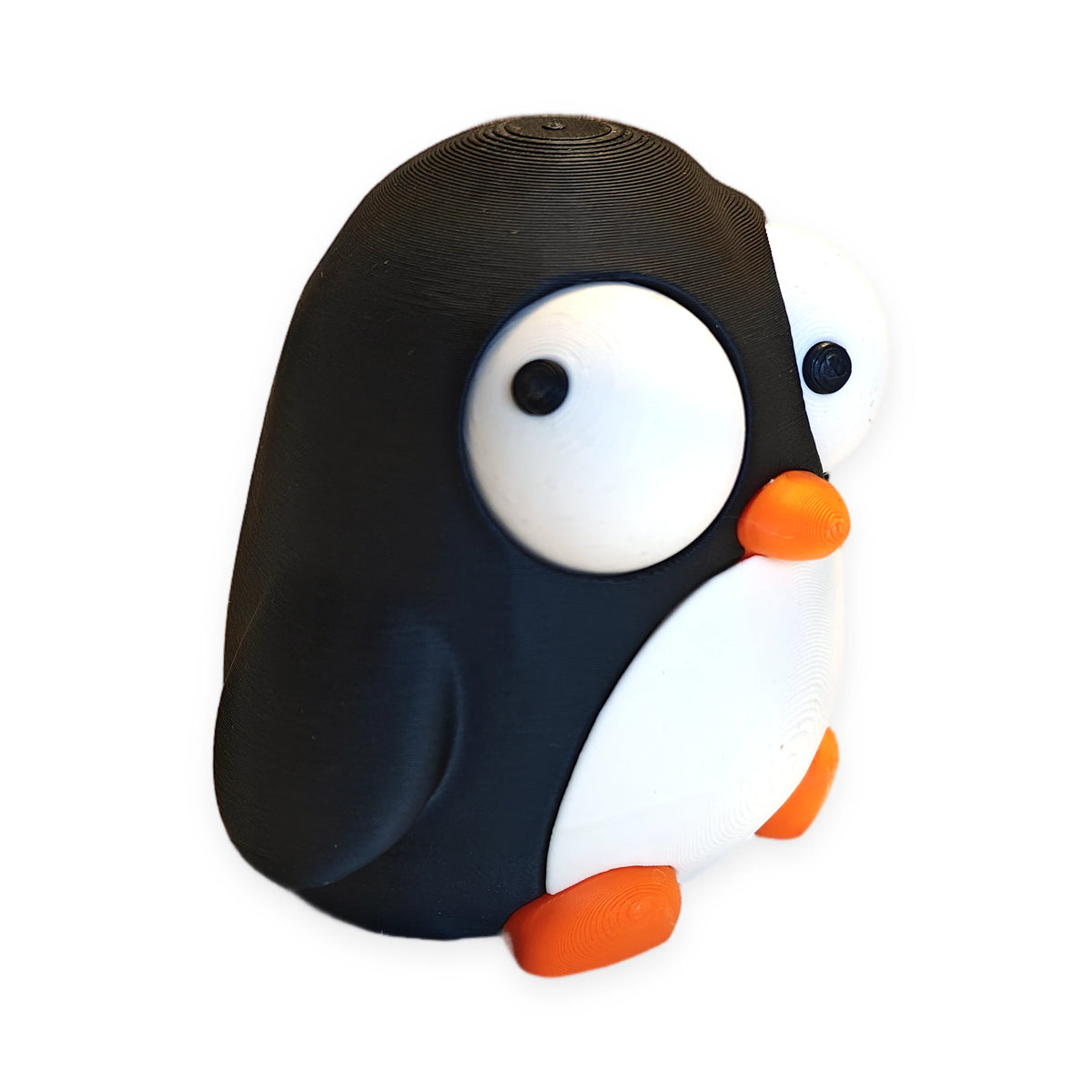Goofy Penguin – Moving Eyes – view 3 – Way2Cute.co.uk