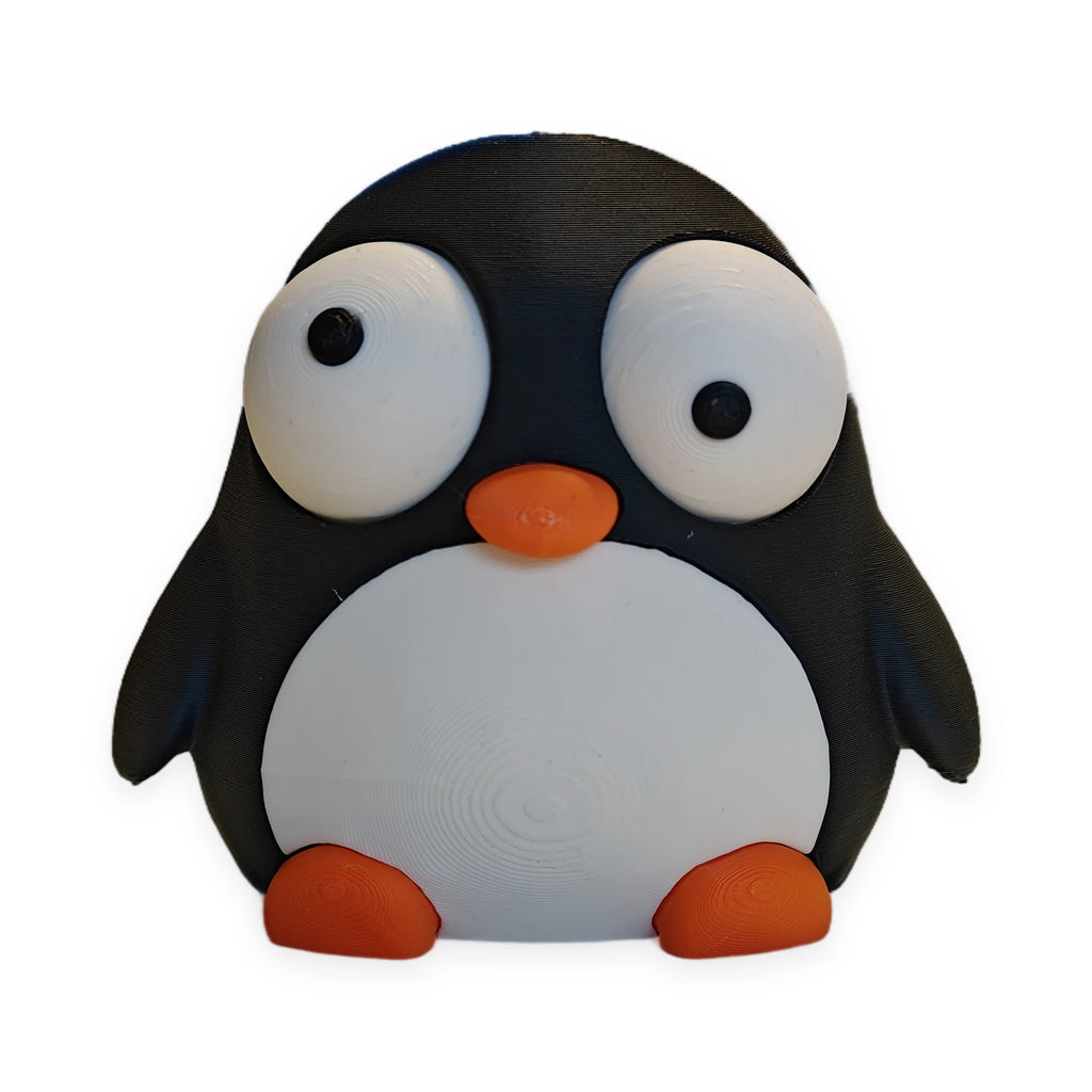 Goofy Penguin – Moving Eyes – view 4 – Way2Cute.co.uk