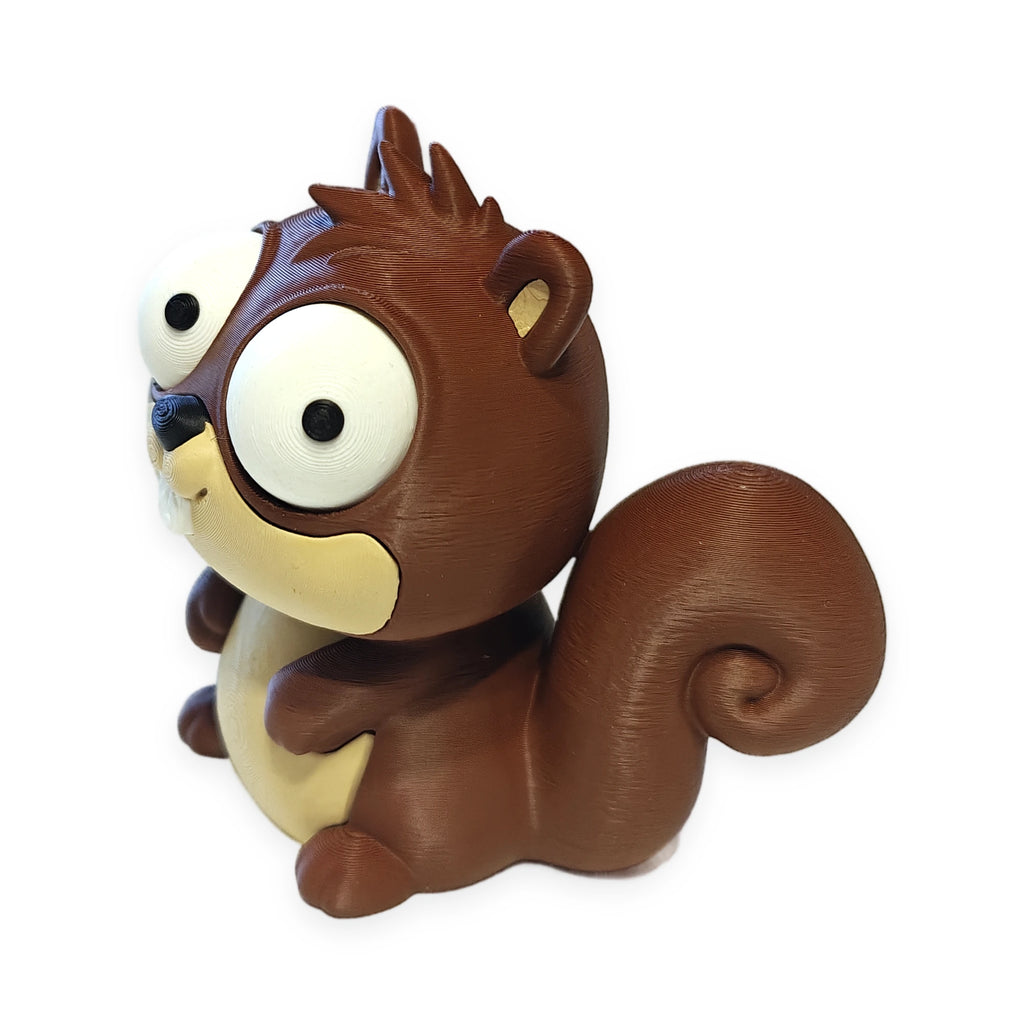 Goofy Squirrel – Moving Eyes – view 2 – Way2Cute.co.uk
