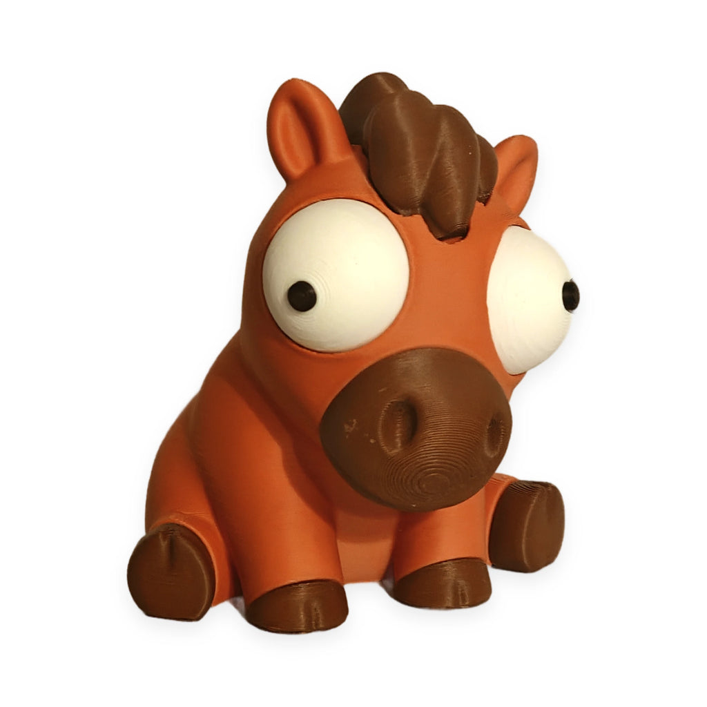 Goofy Horse – Moving Eyes – view 2 – Way2Cute.co.uk