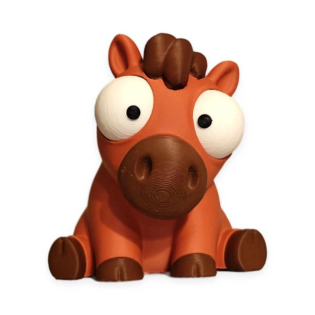 Goofy Horse – Moving Eyes – view 4 – Way2Cute.co.uk