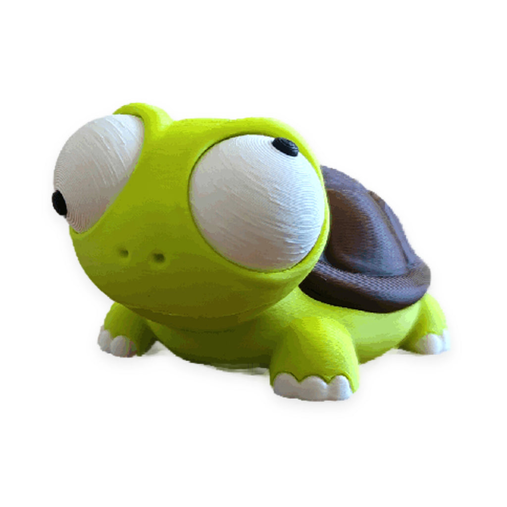 Goofy Turtle – Moving Eyes – view 1 – Way2Cute.co.uk
