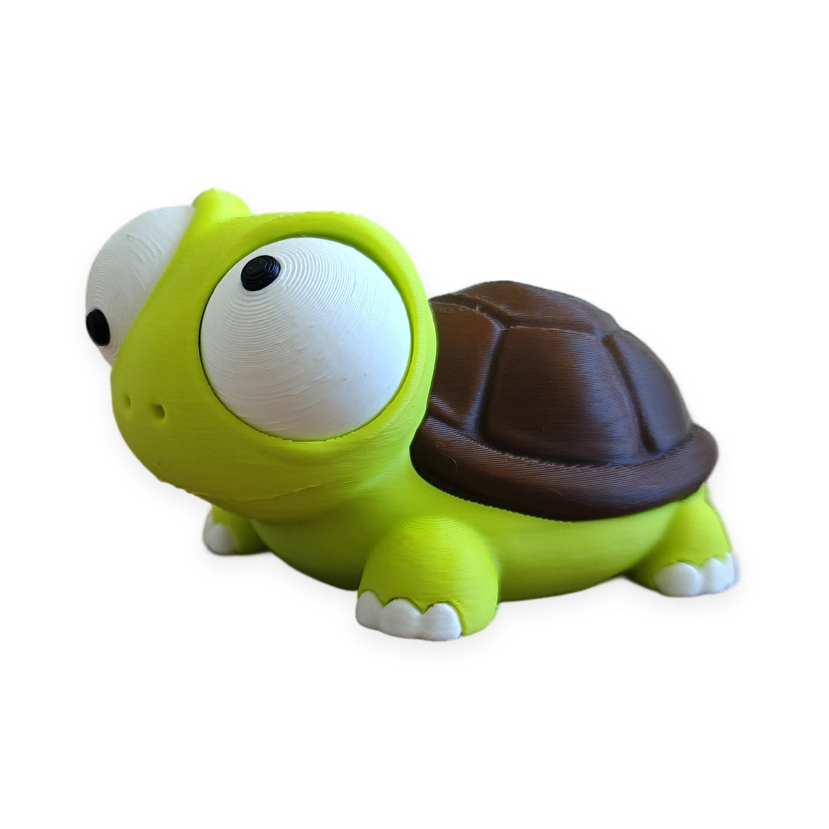 Goofy Turtle – Moving Eyes – view 2 – Way2Cute.co.uk