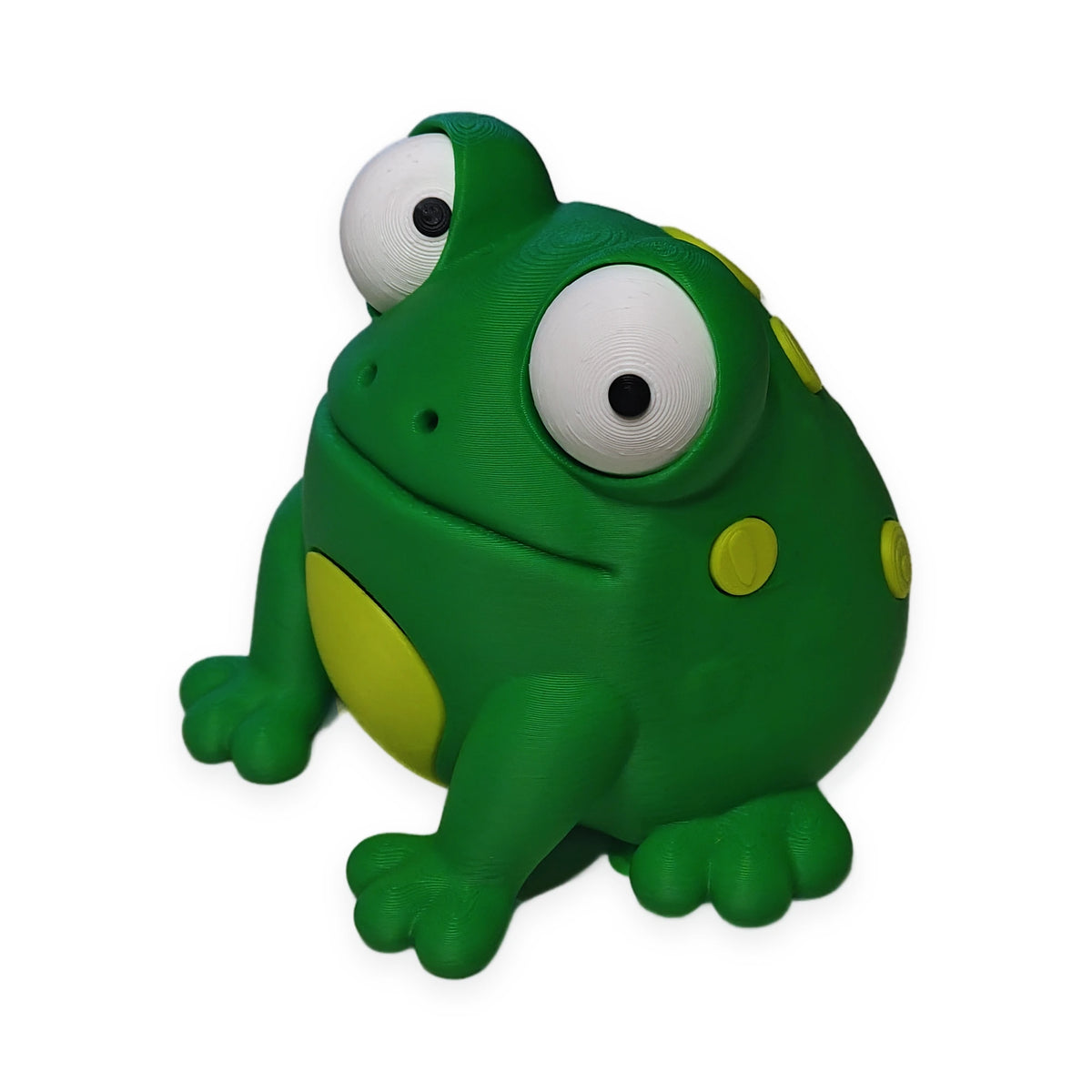 Goofy Frog – Moving Eyes – view 3 – Way2Cute.co.uk