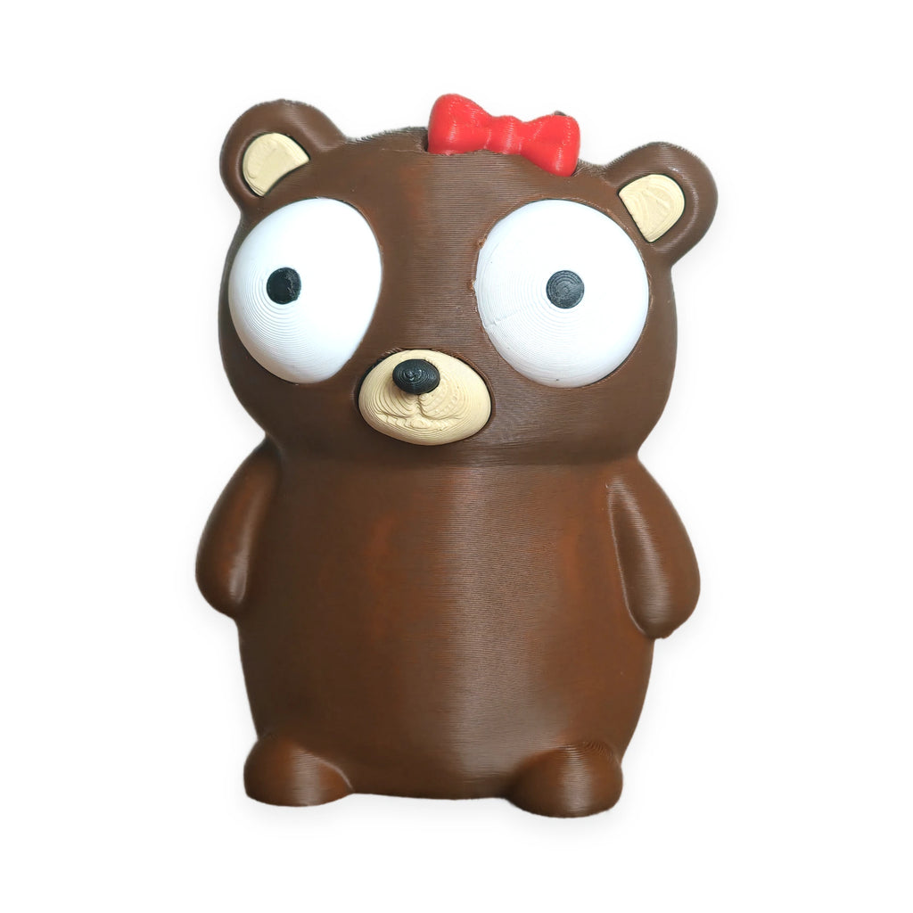 Goofy Bear Mom – Moving Eyes – view 2 – Way2Cute.co.uk