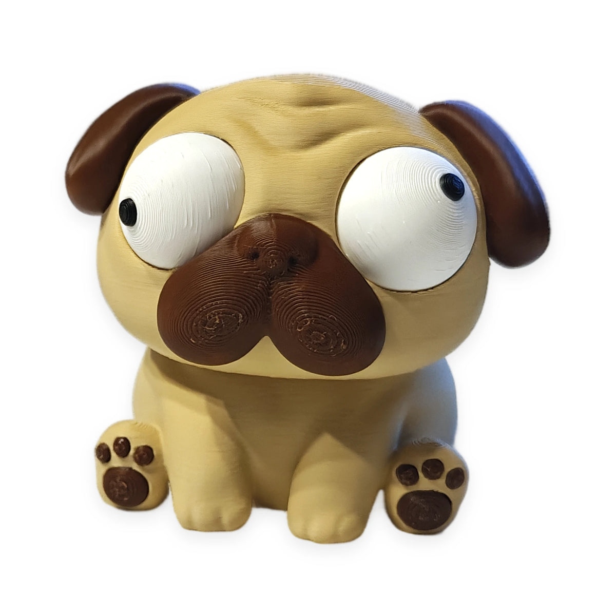 Goofy Puggy – Moving Eyes – view 1 – Way2Cute.co.uk