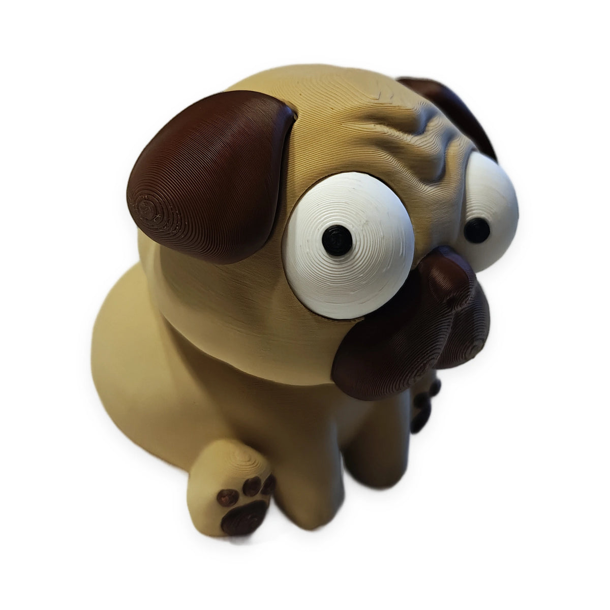 Goofy Puggy – Moving Eyes – view 2 – Way2Cute.co.uk