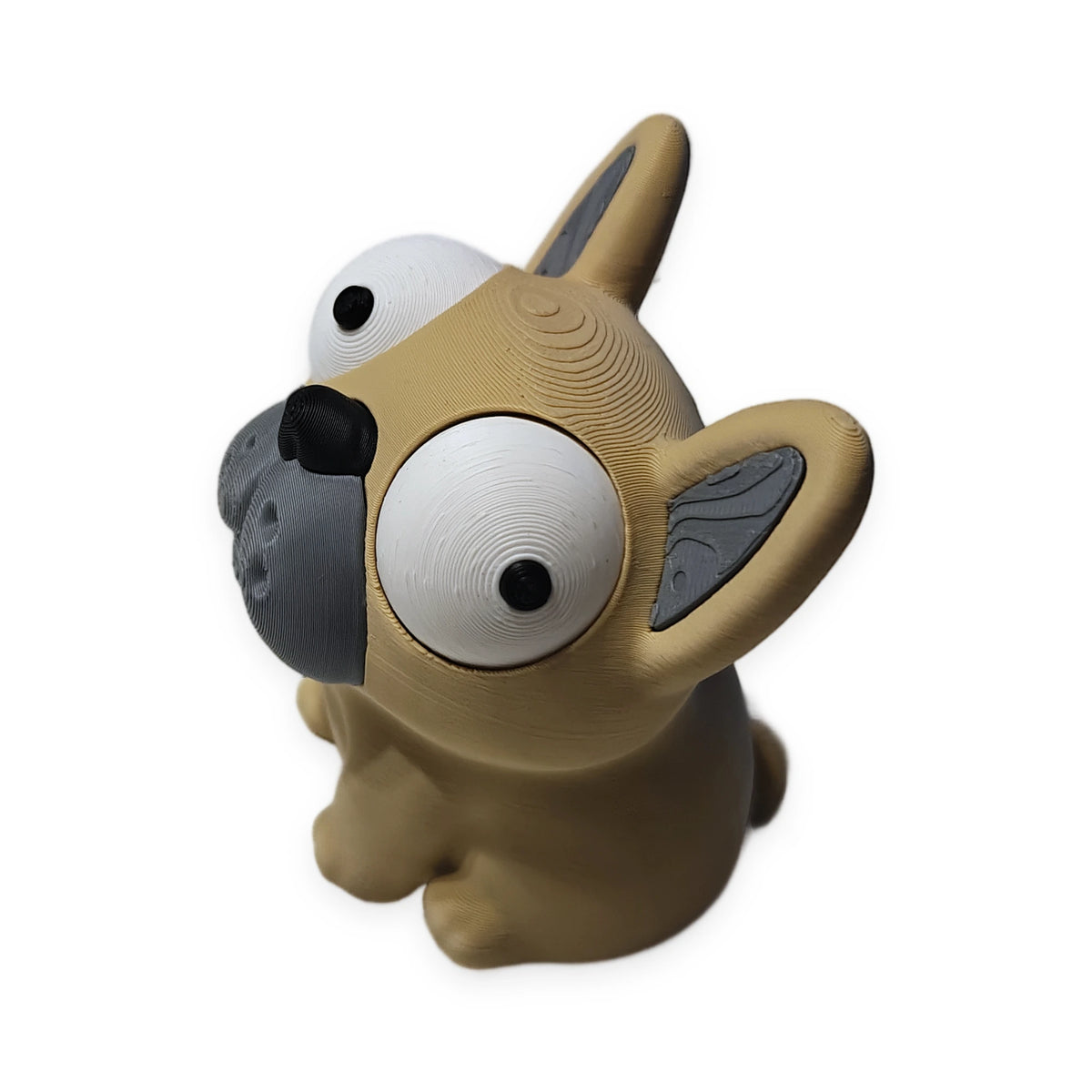 Goofy Frenchie – Moving Eyes – view 2 – Way2Cute.co.uk