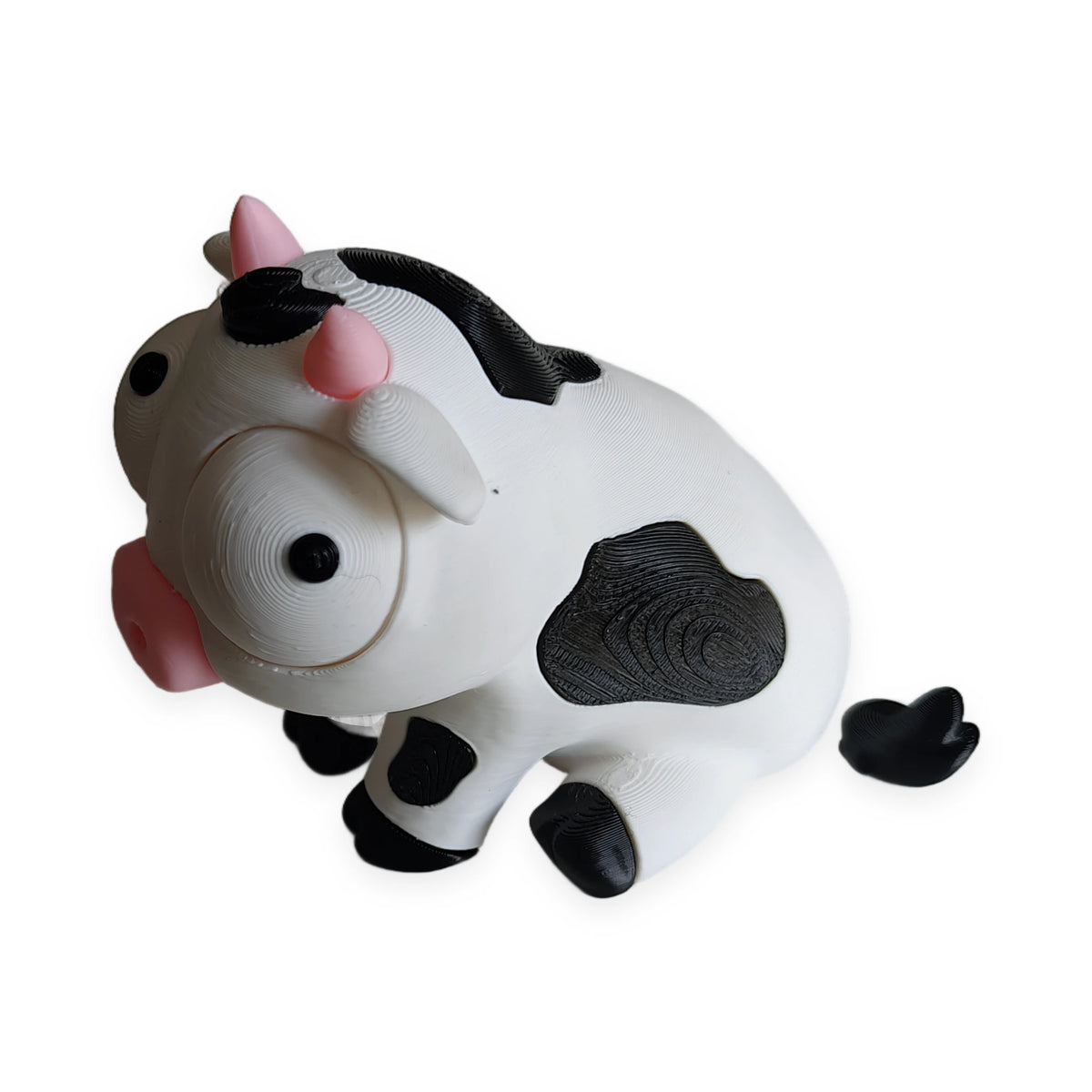 Goofy Cow – Moving Eyes – view 2 – Way2Cute.co.uk