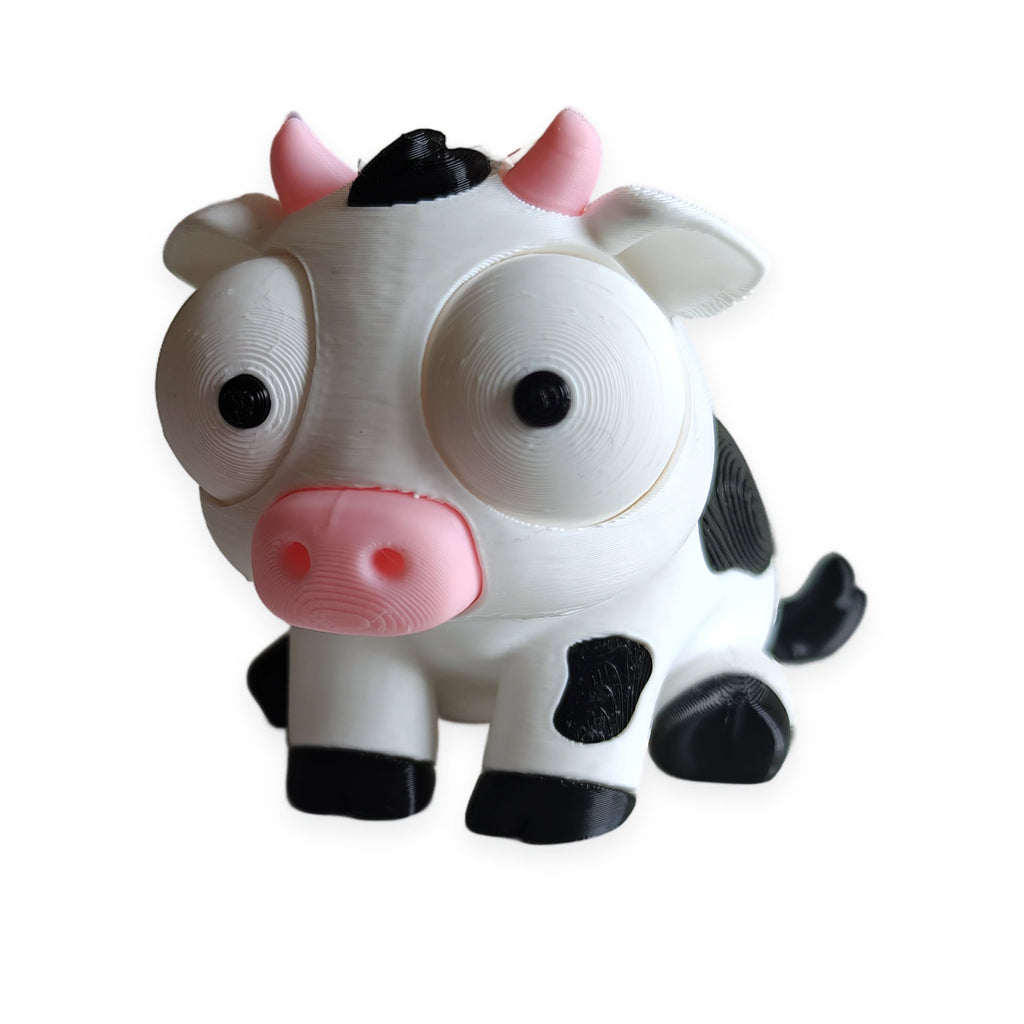Goofy Cow – Moving Eyes – view 3 – Way2Cute.co.uk