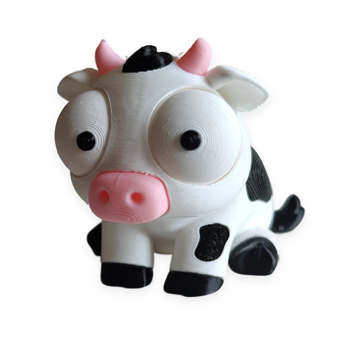 Goofy Cow – Moving Eyes – view 3 – Way2Cute.co.uk