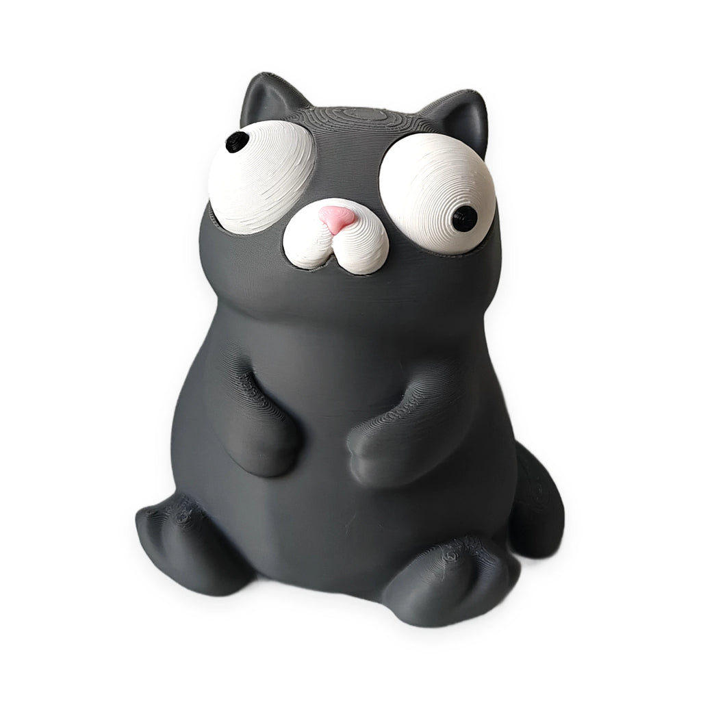 Goofy Cat – Moving Eyes – view 2 – Way2Cute.co.uk