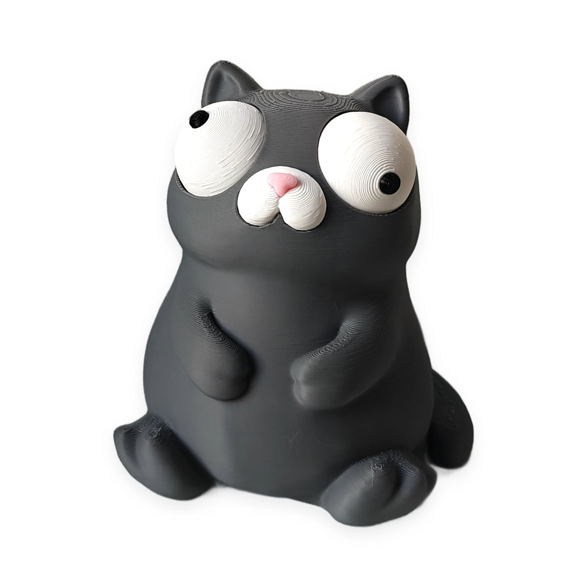 Goofy Cat – Moving Eyes – view 2 – Way2Cute.co.uk