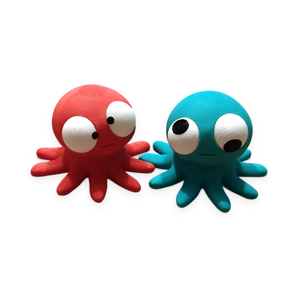 Goofy Octopus – Moving Eyes – view 1 – Way2Cute.co.uk
