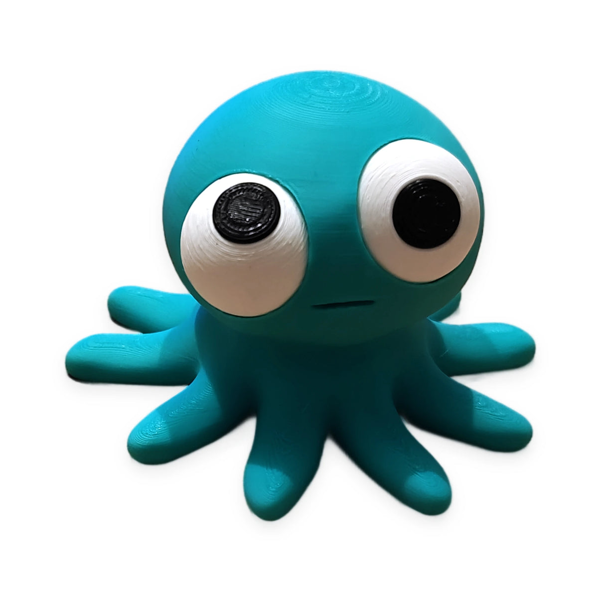 Goofy Octopus – Moving Eyes – view 2 – Way2Cute.co.uk