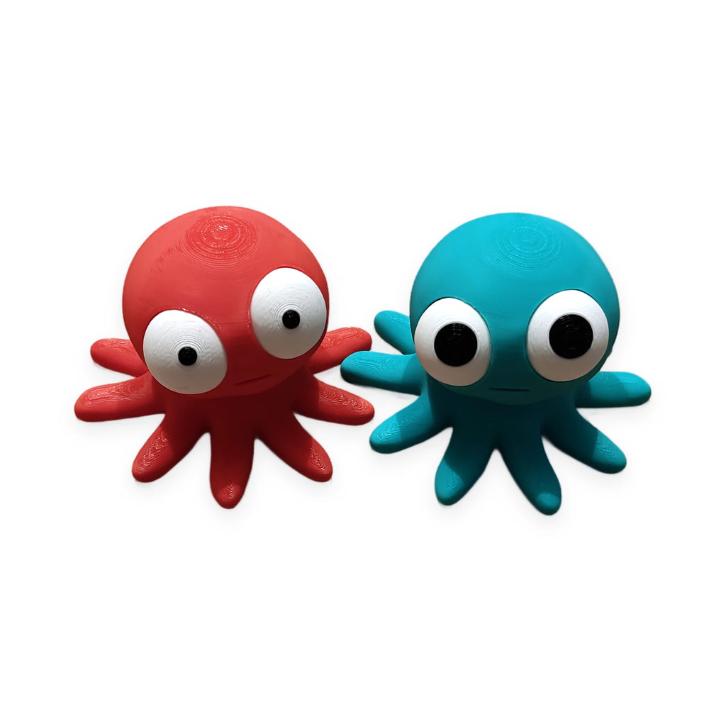 Goofy Octopus – Moving Eyes – view 3 – Way2Cute.co.uk