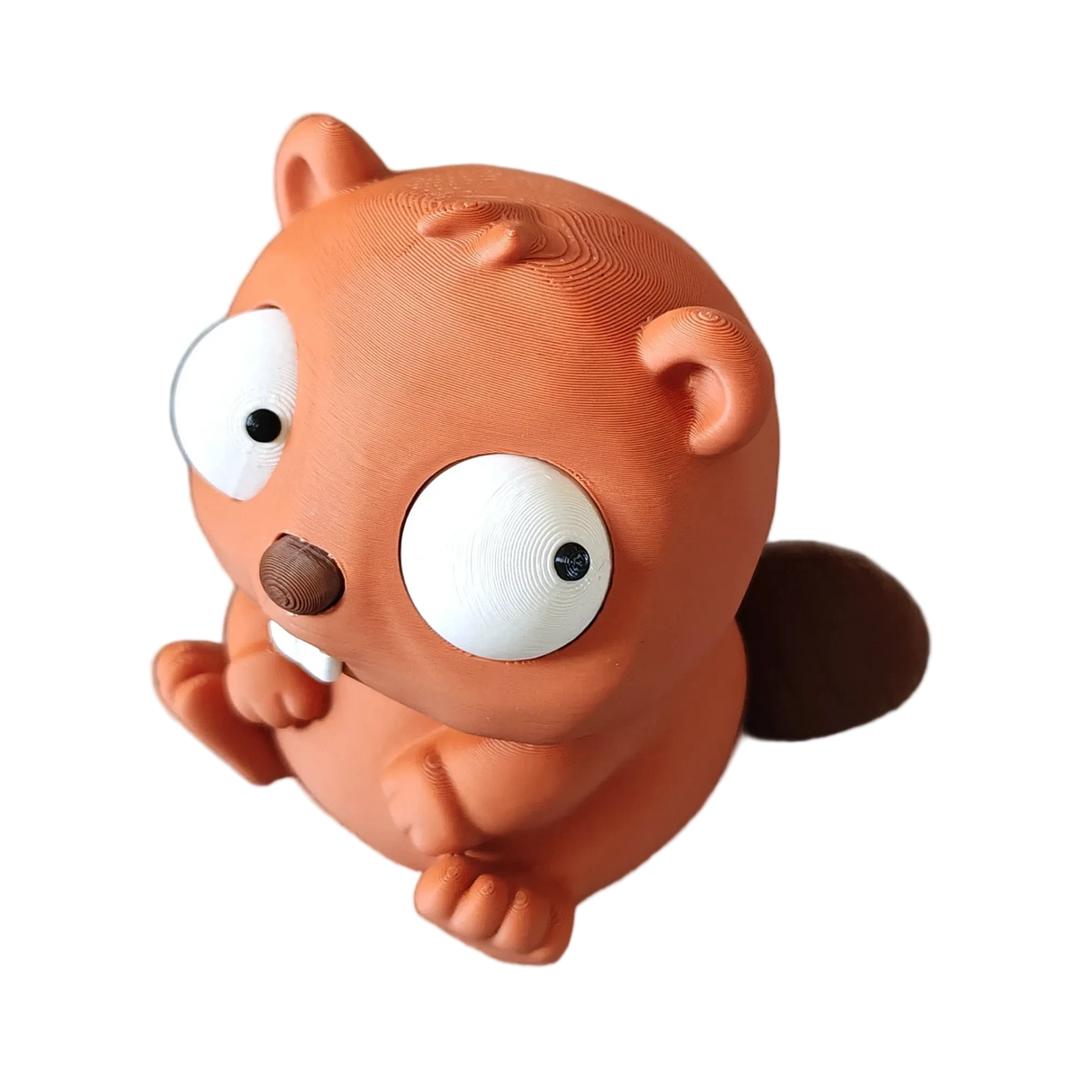 Goofy Beaver – Moving Eyes – view 1 – Way2Cute.co.uk