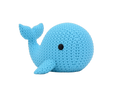 Whale animal figure with knit-inspired texture – Way2Cute.co.uk