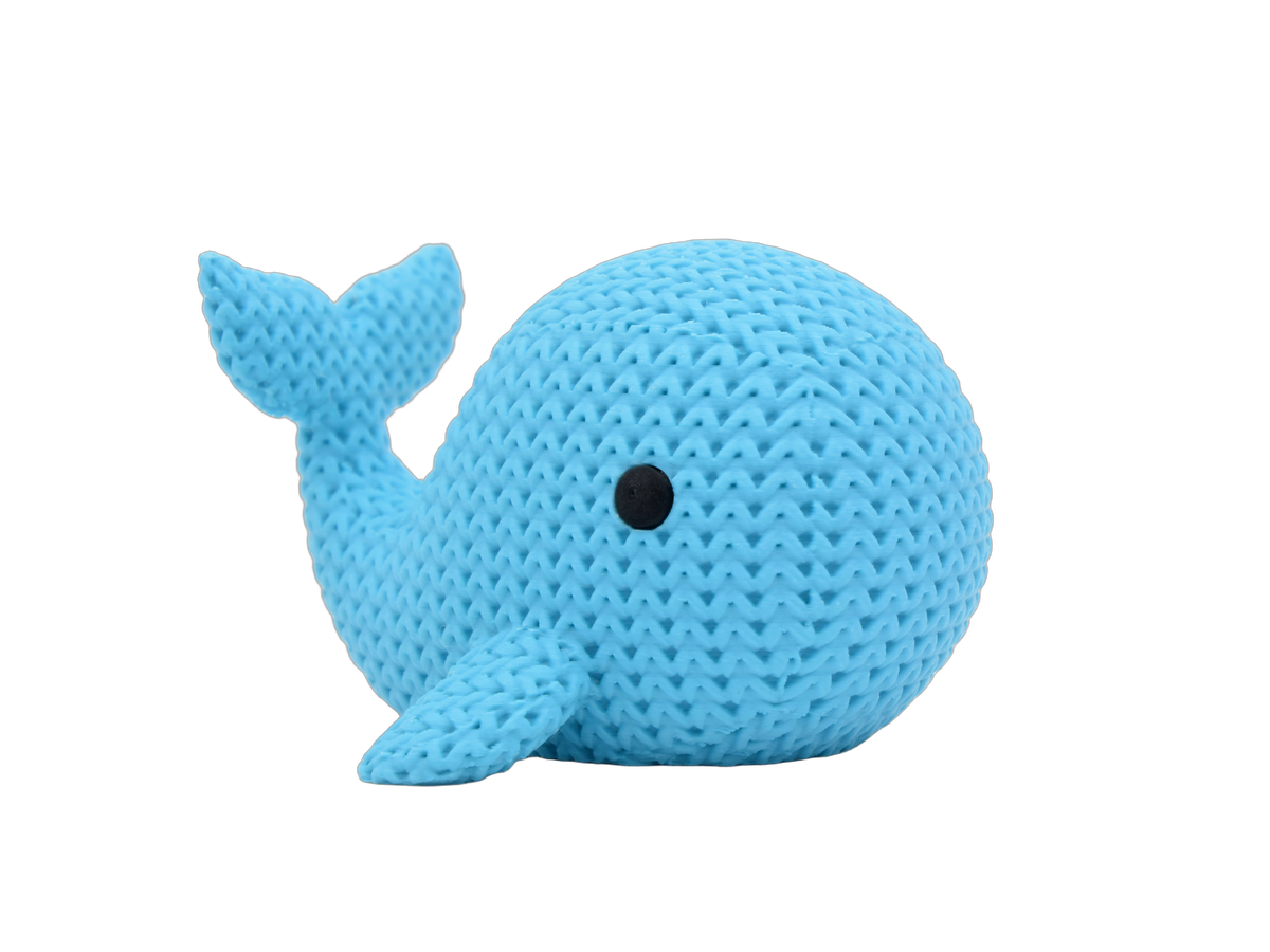 Whale animal figure with knit-inspired texture – Way2Cute.co.uk